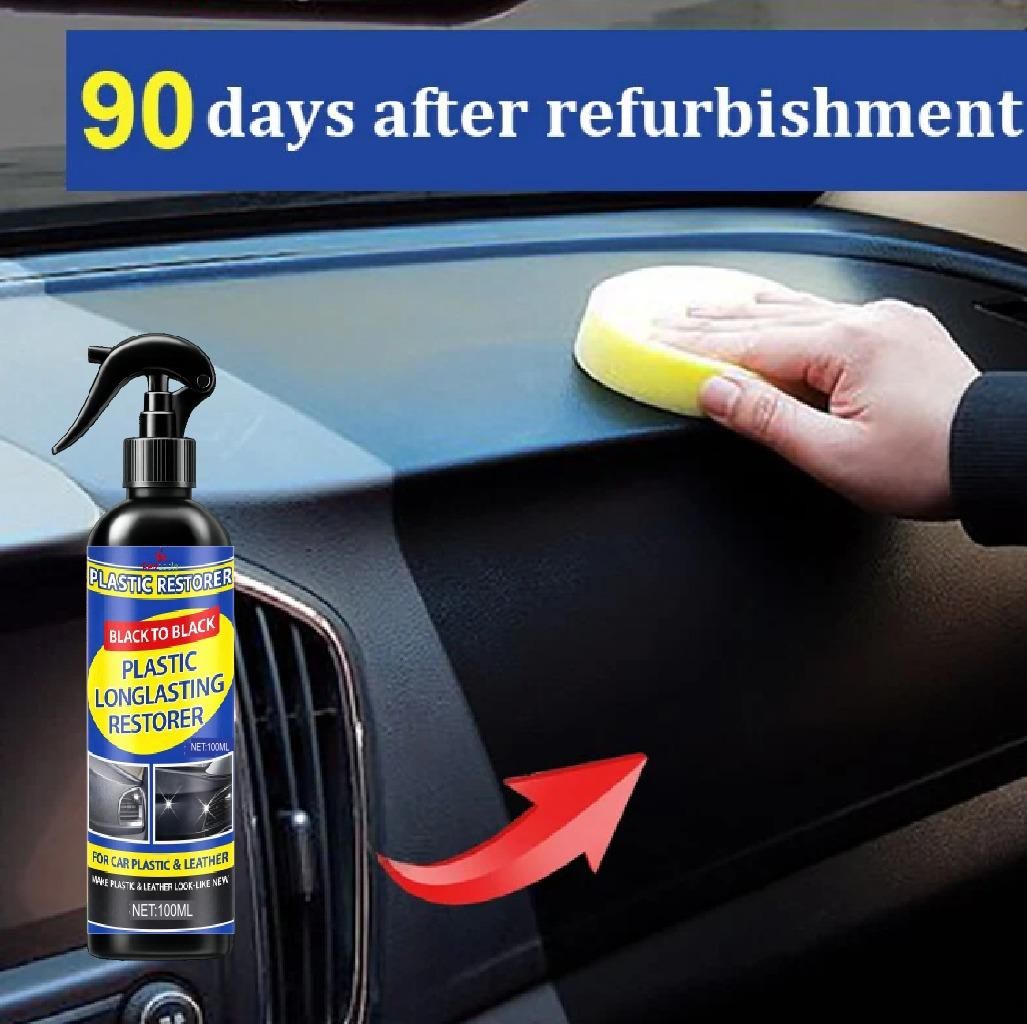 Plastic Long lasting Restorer Spray For Car 100 ml (Pack of 1)