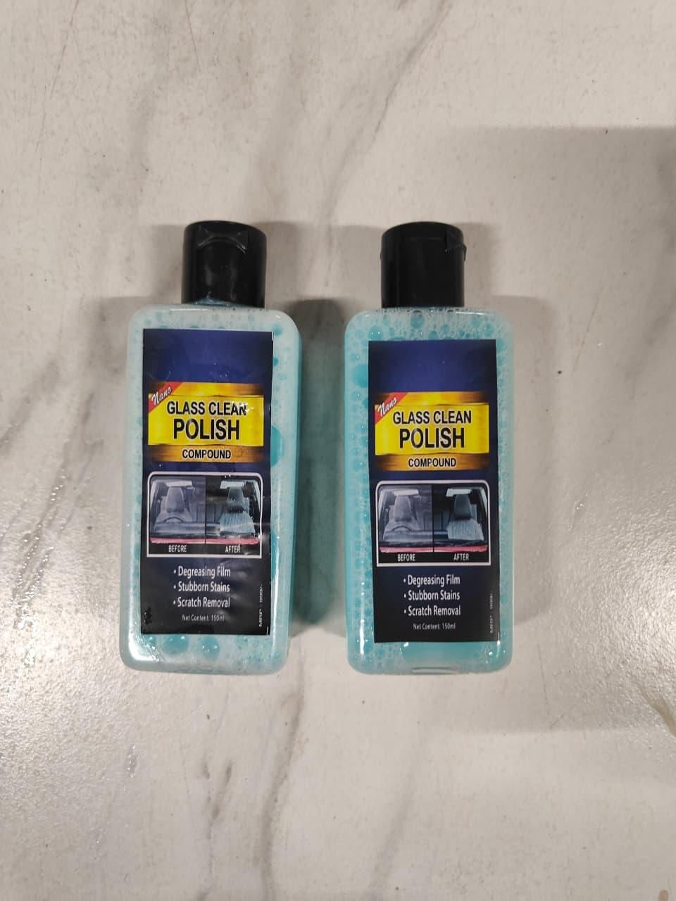 Glass Clean Polish Compound 150 ml each Pack of 2